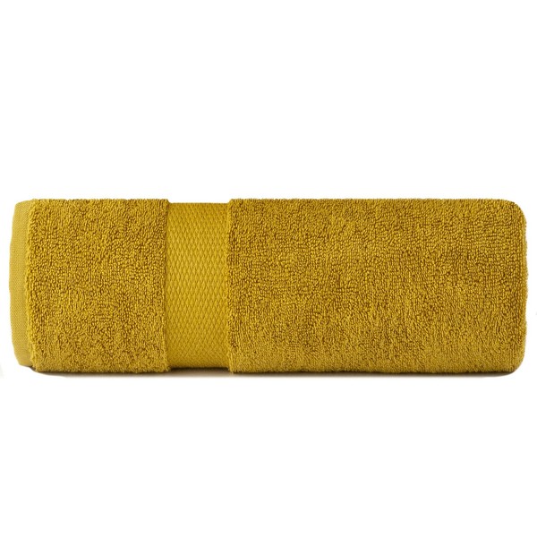 Sue Rossi 100% Egyptian Combed Cotton Bath Towels, Very Soft, Plush, fluffy & Absorbent, Quick Dry 600gsm Thick Bathroom, Shower or Guest Room, 70cm x 125cm. (Mustard Yellow, Cotton)