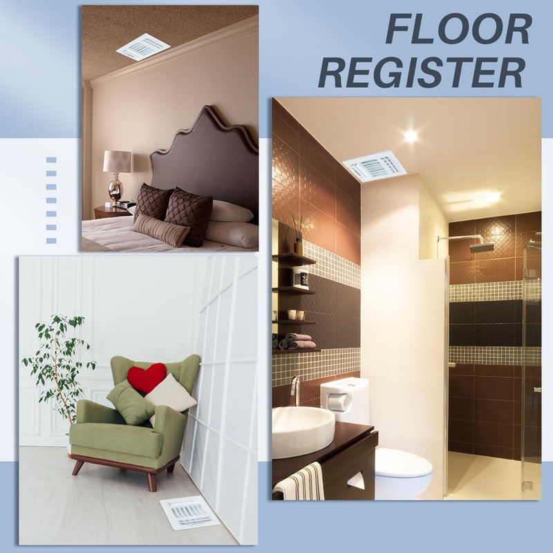Datanly 6 Pcs Air Ceiling Vent Covers 3 Way Sidewall
