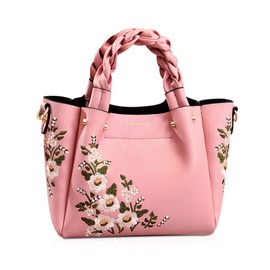 Nicole & Doris Bag, Small, Popular, Handbag, Women's, Tote Bag, Mini Bag, Breathable, Cute, Flower Embroidery, Shopping, Casual, Outing, Lightweight, Smartphone/Folding Umbrella/Wallet, Small Items,