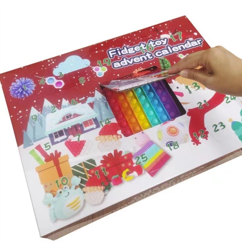 Advent Calendar Toy Set Christmas Countdown Calendar 24 Days Count
