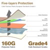 YOUGE OUTDOOR 6.5X10FT Rectangular Patio Umbrella Replacement Canopy Outdoor Garden