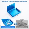 Oralphi Aluminum Retainer Case,Compatible with Invisalign,Retainer Box Denture case with