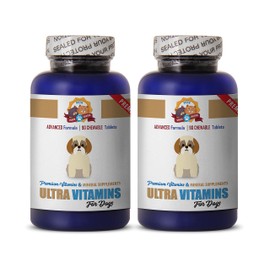 Dogs Bone and Joint - Ultra Dog Vitamins - Premium Vitamin and Minerals - Healthy Solution - Vitamin e for Dogs Oral - 180 Treats (2 Bottles)