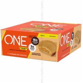 Reeces Peanut Butter Lovers Protein Bars (16 Count) – 18g Protein, 3g Sugar, Gluten-Free Snack Bar for Gym, Office & Cravings