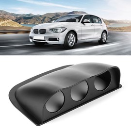 Qqmora Triple Gauge Pod Dash Gauge Pod 3 Hole Car (Black)