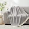 Snuggle Sac Heather Grey Throw XL Blanket for Couch, Super