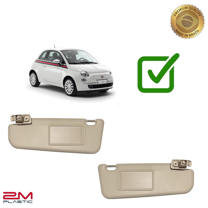 un Visor Compatible with Fiat 500 2012-2019 Without Sunroof OE