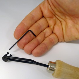 MASTERCARVER Pro Checkering Full View Tool Handle/Holder - Accepts Most Brands of checkering Cutters.