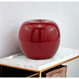 Homeroots 11" Red Aluminum Decorative Apple Tabletop Sculpture