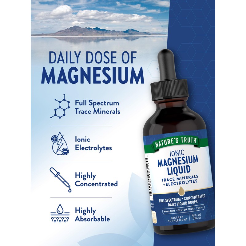 Nature's Truth Ionic Magnesium Liquid Drops | 200mg | 4