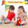 TIVUNORON Papagei Plüschpuppe, 30cm Papagei Plüschtier Kuscheltier für Kinder, Papagei