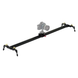 Fotodiox Pro SlideCam 1000-39" Video Slider Stabilizer, DSLR Camera Track Slider, Linear Stabilization Rail System with Ball-Bearing Slide Mechanism, Adjustable Legs and Carrying Case