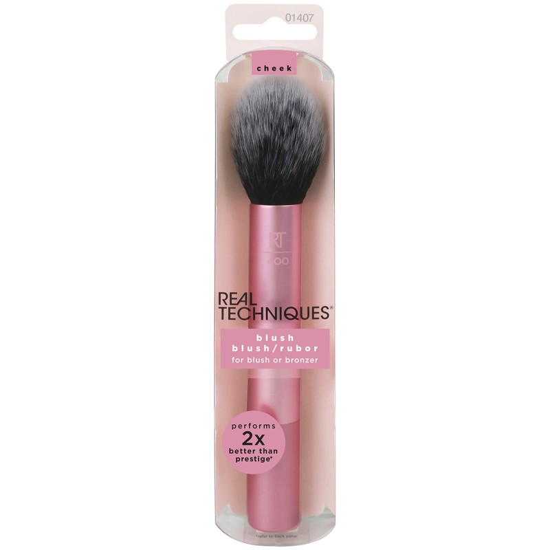 Real Techniques Ultra Plush Blush Makeup Brush, For Loose, Cream,