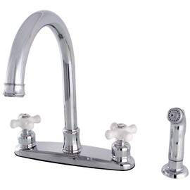 Kingston Brass FB7791PXSP Victorian 8-inch Centerset Kitchen Faucet, Chrome
