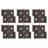 sourcing map Double Acting Hinges Folding Screen, 6Pcs 1.85" Double