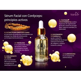 TianDe Cordyceps Face Serum - For Fresh and Young Skin - 30 ml Bottle - Vegan Face Care with Tibetan Herbs for Fresh and Young Skin