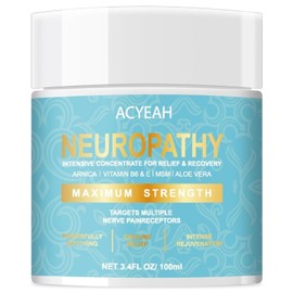 Acyeah Sciatica Relief Cream: Natural Neuropathy Cream for Aching Feet, Legs Hands Toes