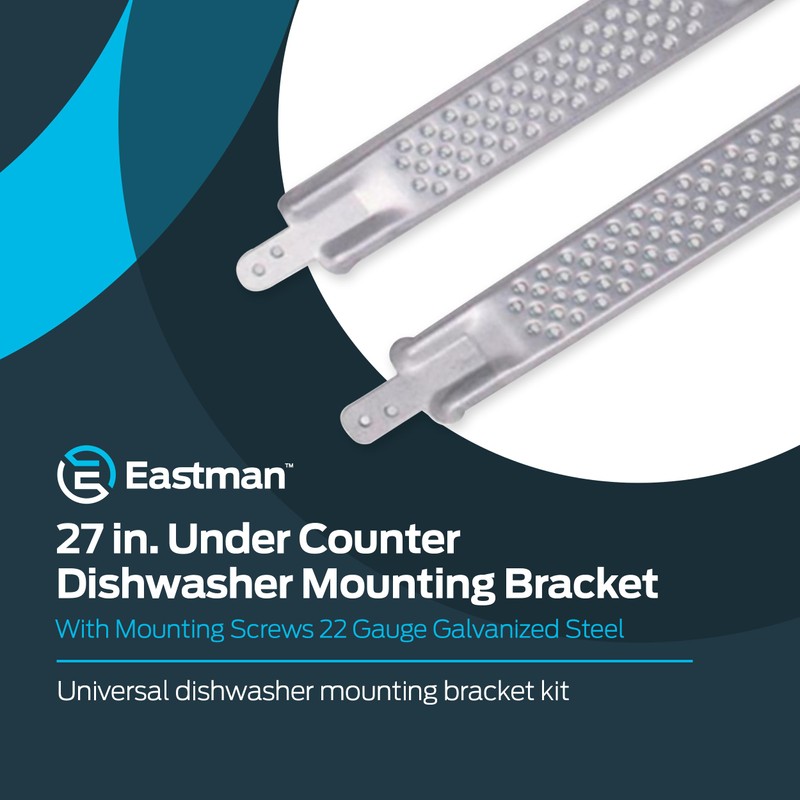 Eastman 26-1/2 Inch Under Counter Dishwasher Mounting Bracket with Mounting