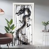 YungHo Japanese Ink Dragon Door Curtains, Chinese Traditional Ink Painting