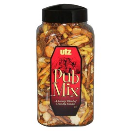 Utz Pub Mix - 44 Ounce Barrel - Savory Snack Mix, Blend of Crunchy Flavors for a