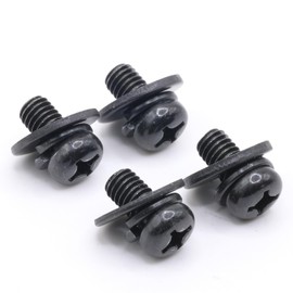 ReplacementScrews 1 Set of Metric Screws (Model RS-198517) Pan Head - Philips Drive - Black Plated (Pack of 4)