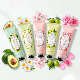 5 Pack Hand Cream Gift Set, 30g Each – Travel Size Mini Lotion