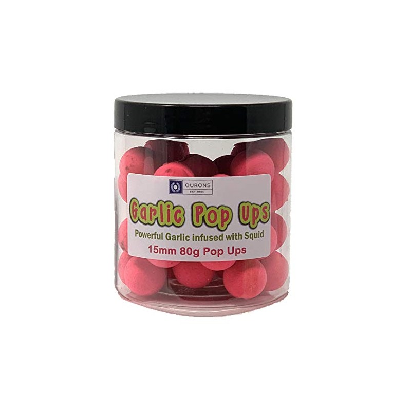 Ourons Pop Ups 15mm Powerful Garlic and Squid Fishing Bait