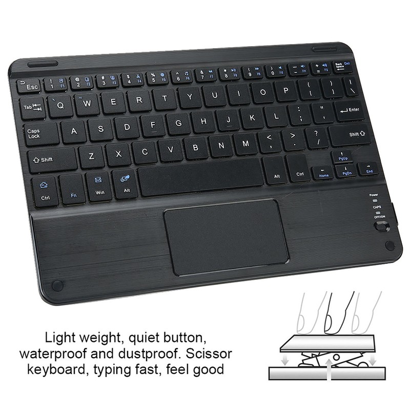 Scissors Feet Design Bluetooth Touchpad Keyboard Power Saving Laptop Bluetooth