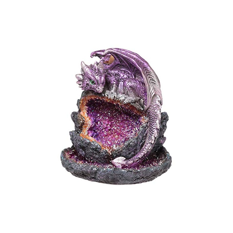 Puckator Crystal Cave Baby Dragon LED Backflow Incense Burner -