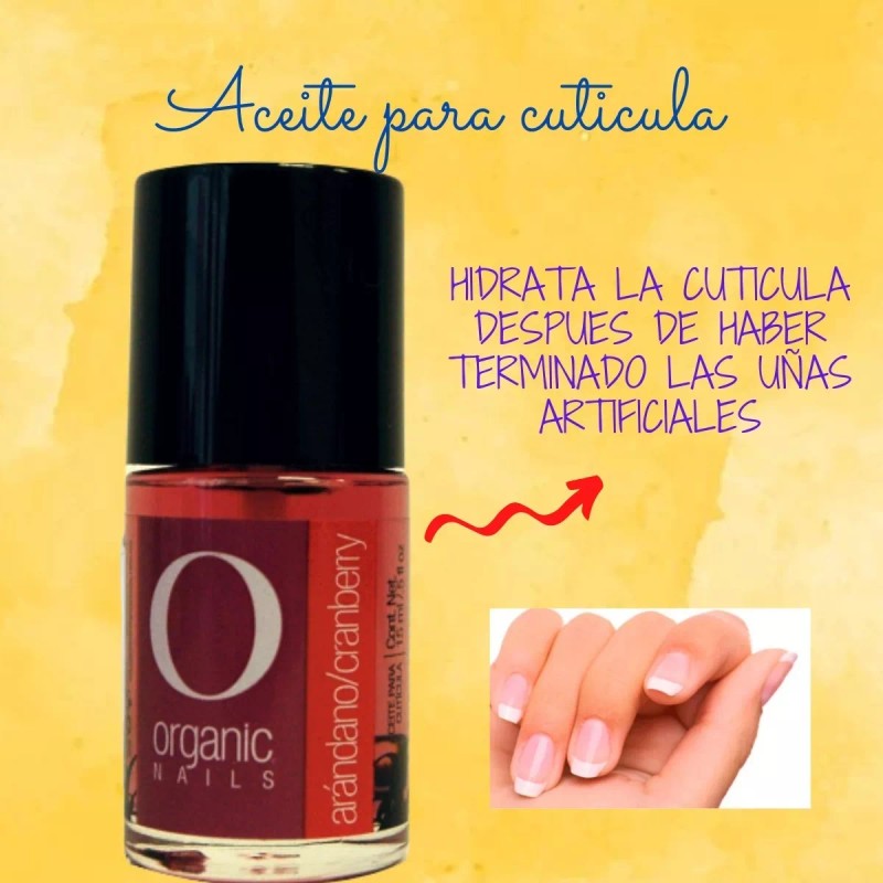 Organic Nails Aceite Para Cutícula Aroma Arándano 15ml