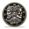 RYUKENLM Memento Mori Coin 3D Skull Challenge Coins Daily Stoic