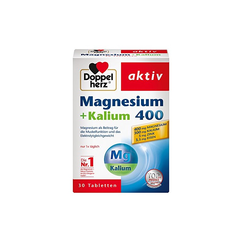 Doppelherz Magnesium + Potassium 400 - For Normal Muscle Function