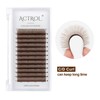 ACTROL YY Eyelashes Extension Lashes Brown D Curl 0.07mm 13mm