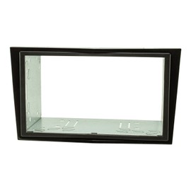 tomzz Audio 2439-142 Double DIN Radio Fascia Set Compatible with Opel Antara Astra H Zafira B Corsa D Tigra Piano Lacquer Black with Installation Kit