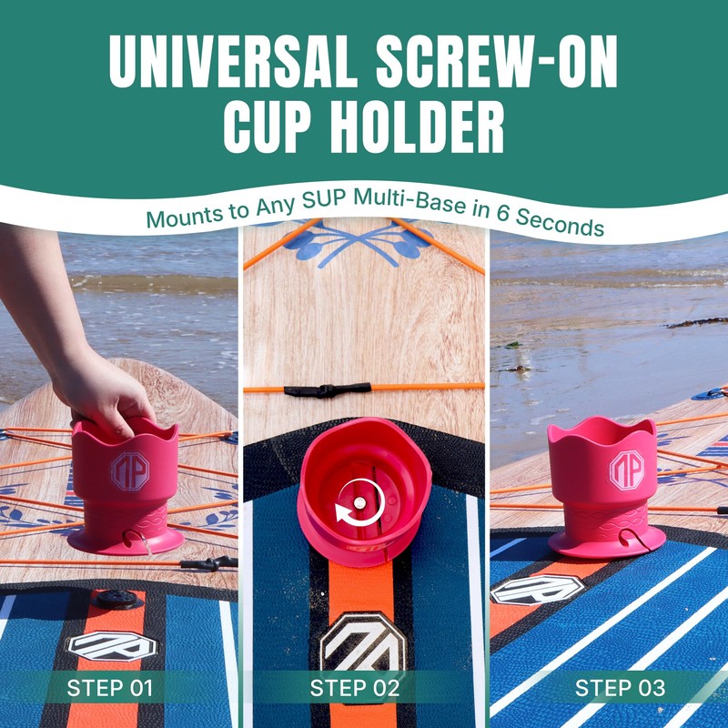 Niphean Paddleboard and Kayak Cup Holder, Versatile Drink Holder for