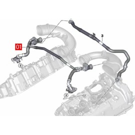 AMCC Crankcase Ventilation Hose Vent Replace : 11158635529