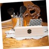 ABOOFAN Wooden Jewelry Box with Hinged Lid Sturdy Organizer for