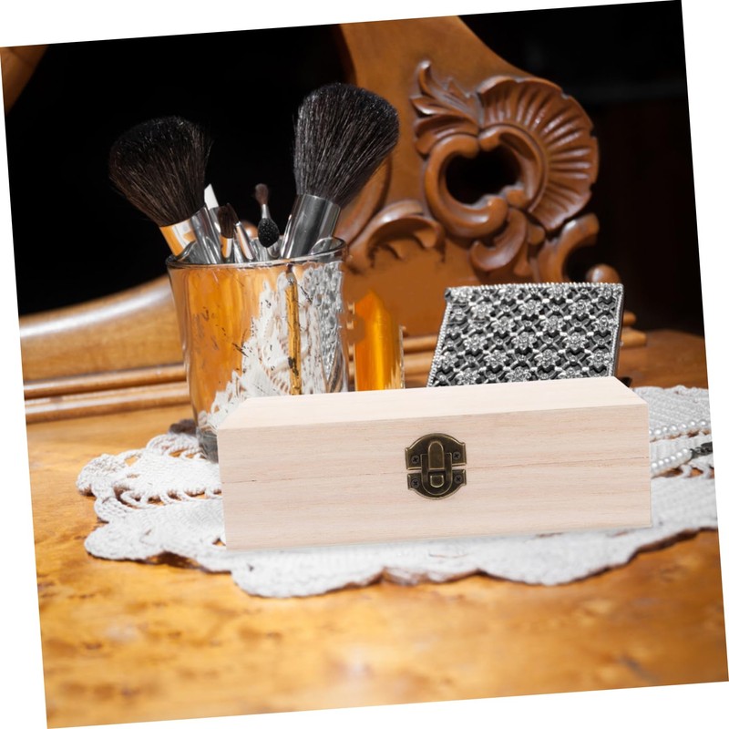 ABOOFAN Wooden Jewelry Box with Hinged Lid Sturdy Organizer for
