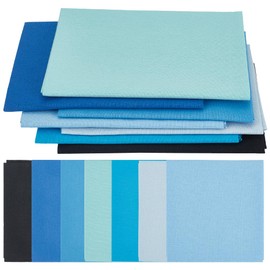 FREEBLOSS Jeansstoff 7 Stück Baumwollstoffquadrate 7 Farben Vorgeschnittene Quiltquadrate Stoffe Zum Nähen Basteln Jeansmaterial Für Patchwork 50x50cm /19.69x19.69 Zoll