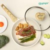 GiPP Nonstick Frying Pan Skillet with Lid - 11" White