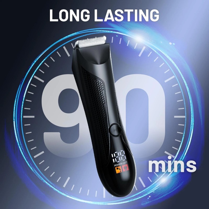 KIKIDO Mens Manscape Groin Hair Trimmer Safe Ball Shaver Ceramic