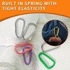 WTYONZEL 50Pcs Colorful Cute Carabiners Keychain Clip,D Spring Clip Aluminum