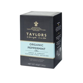 Taylors of Harrogate Organic Peppermint Herbal Tea, 20 Count (Pack of 6)