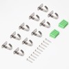 NearMoon Stainless Steel Screw Mounted Ceiling Hooks, Under-Shelf Towel/Robe Clothes