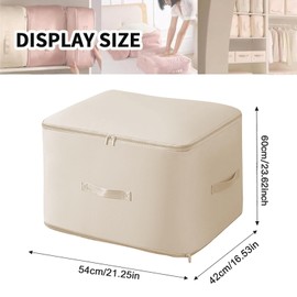 Ultra Space Saving Self Compression Organizer 2024 New Clothes Storage Bags Storage Tote For Space Saving Compression Bag For Clothes Duvet Blankets Comforters Storage Bags(Beige, XL(54 * 42 * 60CM))