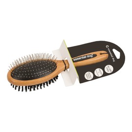 Essential Dog Natural Bamboo Two-Sided Brush for Cats & Dogs, 1 Item