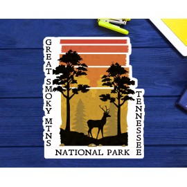 3.75" Great Smoky Mountains National Park Tennessee Sticker Decal Vinyl