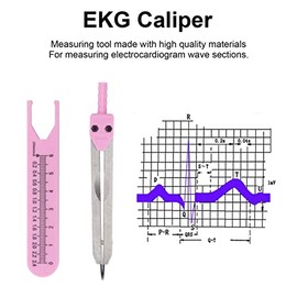 Calibradores EKG Acero Inoxidable Herramienta Medición Precisa para Electrocardiógrafos Color Rosa