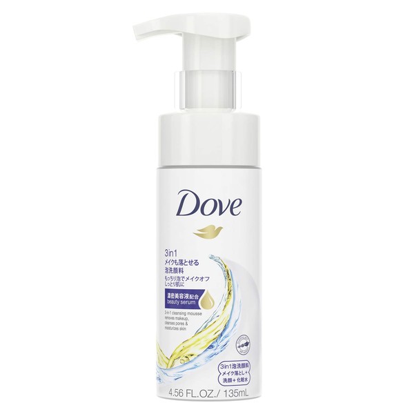 Japan Personal Care - Dove 3in1 Makeup washable foam cleanser 135mlAF27