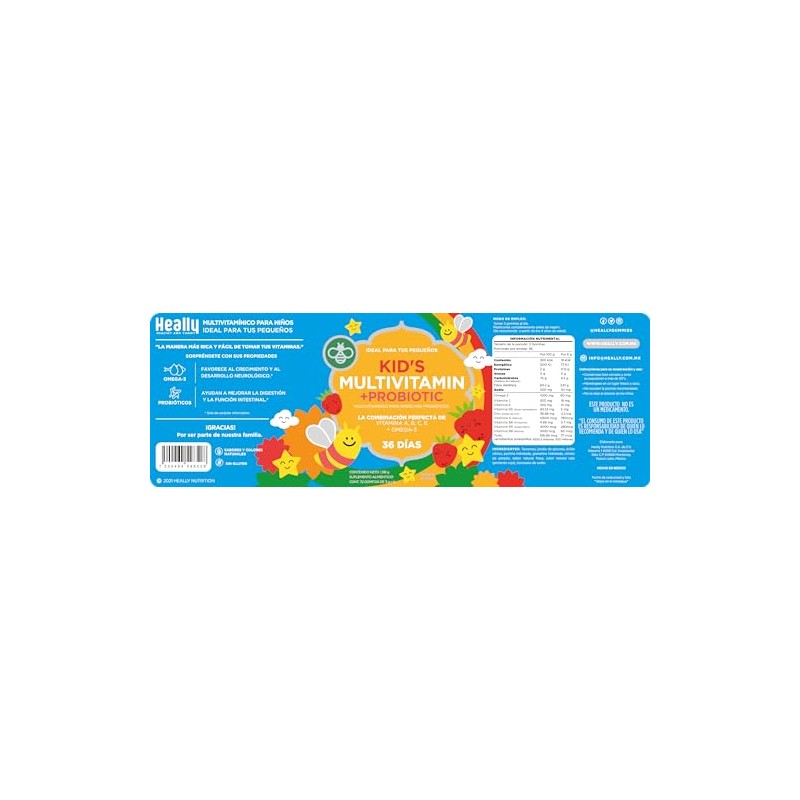 Multivitamnico para Nios, Gomitas, Para un Mejor Desarrollo, Sabor Naranja
